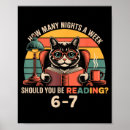 Search for cat reading posters Retro
