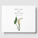 Search for unique wedding guest books Botanical