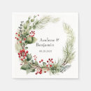 Search for christmas wedding napkins Berries
