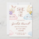 Search for bunny gender reveal invitations Woodland