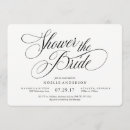 Search for music bridal shower invitations Black and white