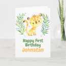 Search for lion birthday cards 1st
