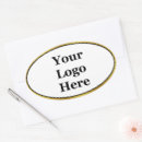 Search for gold and black oval stickers Business