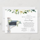Search for by mail bridal shower invitations Greenery