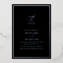 Search for black silver save date invitations Modern
