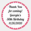 Search for thank you for coming wedding stickers Favor