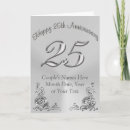 Search for 25th wedding anniversary cards Twenty fifth