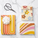 Search for retro 70s wrapping paper Boho