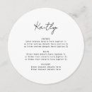 Search for guests name wedding menus For her