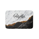 Search for marble bath mats Gold glitter