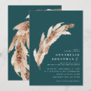 Search for rustic teal wedding invitations Bohemian
