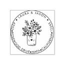 Search for monogram address stamps Rustic