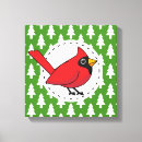 Search for cardinal painting canvas prints Green