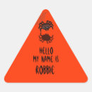 Search for halloween name tag stickers Orange