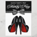 Search for black tie birthday invitations Red