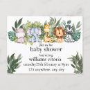 Search for baby shower invitation postcards Safari