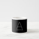 Search for initials espresso mugs For him