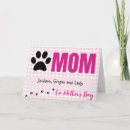 Search for dog and cat mothers day cards From the dog