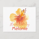 Search for orange flower happy birthday postcards Summer
