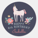 Search for birthday party stickers pink