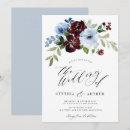 Search for dusty blue and burgundy weddings Watercolor floral