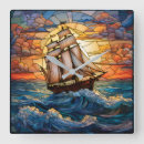 Search for sea glass clocks Colorful