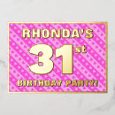Search for 31st birthday invitations Girly