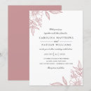 Search for pink floral wedding invitations Classic