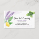 Search for young business cards essential oils