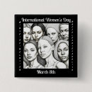 Search for international womens day buttons Diverse women