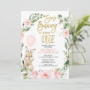 Search for turning one invitations Cute bunny