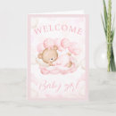 Search for welcome baby girl cards Pink