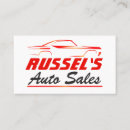 Search for car dealer business cards Vehicle