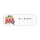 Search for happy birthday return address labels Mailing