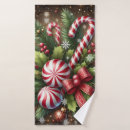 Search for candy canes bath towels Vintage