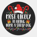 Search for dog christmas stickers Xmas