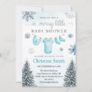 Search for winter wonderland baby shower invitations Blue