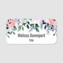 Search for floral name tags Watercolor