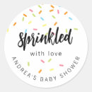 Search for sprinkled with love stickers Baby shower