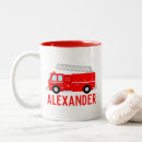 Search for red truck mugs Red fire engine