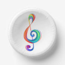 Search for music notes bowls Treble clef