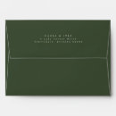 Search for forest green envelopes Return address
