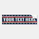 Search for patriotic bumper stickers Red white and blue