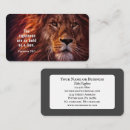 Search for lion business cards Christian