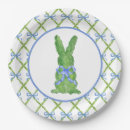 Search for blue and white rabbit plates Chinoiserie
