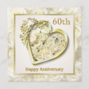 Search for diamond wedding anniversary invitations White