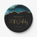 Search for teal and gold plates For her
