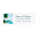 Search for beachy return address labels Palm trees