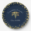 Search for blue and gold graduation plates Caduceus