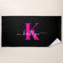 Search for hot pink beach towels Calligraphy